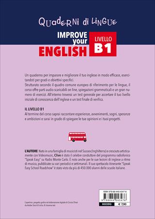 Improve your English. Livello B1. Con Contenuto digitale per download - Clive Malcolm Griffiths - Libro Demetra 2017, Scuola di inglese | Libraccio.it