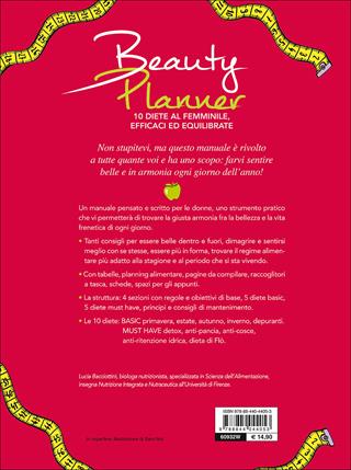 Beauty planner. 10 diete al femminile, efficaci ed equilibrate - Lucia Bacciottini - Libro Demetra 2015 | Libraccio.it
