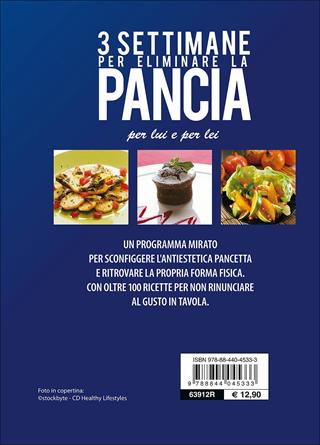 Tre settimane per eliminare la pancia per lui e per lei  - Libro Demetra 2015, Fitness | Libraccio.it