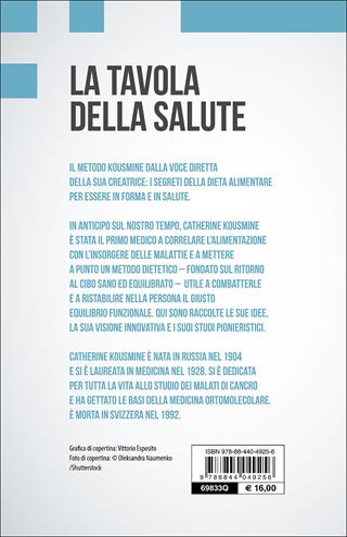 La tavola della salute - Catherine Kousmine - Libro Demetra 2017, A tutto benessere | Libraccio.it