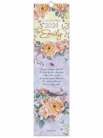 Calendario Emily stretto 2024 da parete (12.5 x 48 cm)  - Libro Demetra 2023 | Libraccio.it