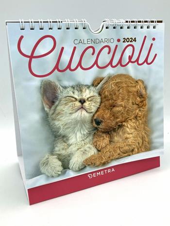 Calendario Cuccioli desk 2024 da tavolo (17 x 16 cm)  - Libro Demetra 2023 | Libraccio.it