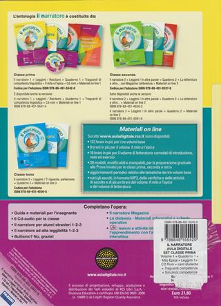 Il narratore. Per la Scuola media. Con CD-ROM. Vol. 1: Laboratori e progetti-Il mito e l'epica-Leggimi - Rosetta Zordan - Libro Fabbri 2010 | Libraccio.it