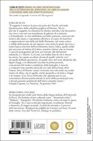 L' ora di tutti - Maria Corti - Libro Bompiani 2001, Tascabili narrativa | Libraccio.it