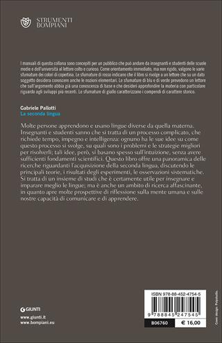 La seconda lingua - Gabriele Pallotti - Libro Bompiani 2000, Strumenti Bompiani | Libraccio.it