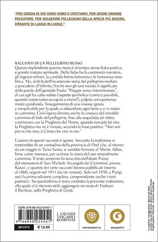 Racconti di un pellegrino russo  - Libro Bompiani 2003, Tascabili classici | Libraccio.it