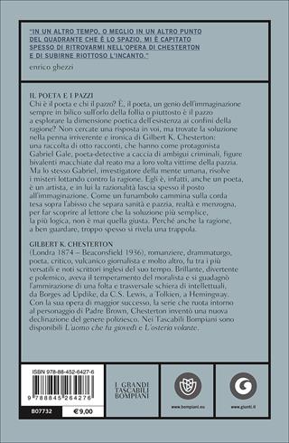 Il poeta e i pazzi. Sei casi del poeta detective Gabriel Gale - Gilbert Keith Chesterton - Libro Bompiani 2010, Tascabili. Romanzi e racconti | Libraccio.it