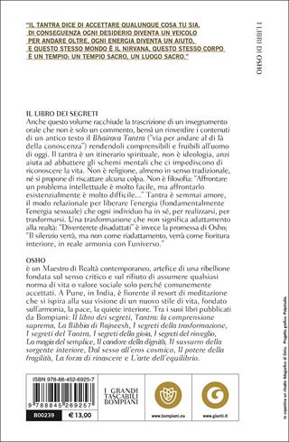 Il libro dei segreti - Osho - Libro Bompiani 2001 | Libraccio.it