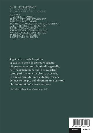 Le grandi opere filosofiche e teologiche. Testo originale a fronte - Søren Kierkegaard - Libro Bompiani 2013, Il pensiero occidentale | Libraccio.it
