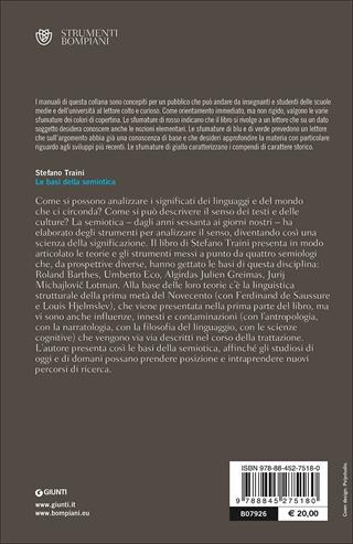 Le basi della semiotica - Stefano Traini - Libro Bompiani 2013, Strumenti Bompiani | Libraccio.it