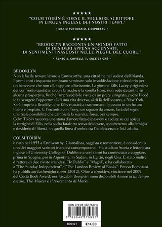 Brooklyn - Colm Tóibín - Libro Bompiani 2014, I grandi tascabili | Libraccio.it