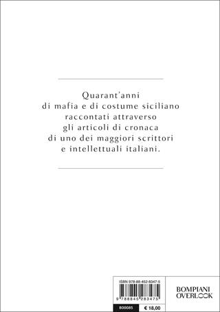 Cosa loro. Mafie tra cronaca e riflessione - Vincenzo Consolo - Libro Bompiani 2017, Overlook | Libraccio.it