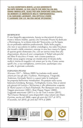 Hemingway - Fernanda Pivano - Libro Bompiani 2017, I grandi tascabili | Libraccio.it