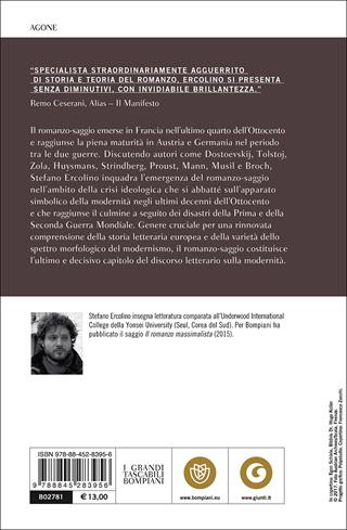 Il romanzo-saggio - Stefano Ercolino - Libro Bompiani 2017, Grandi tascabili. Agone | Libraccio.it