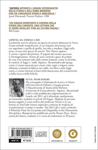 Sapiens. Da animali a dèi. Breve storia dell'umanità - Yuval Noah Harari - Libro Bompiani 2017, I grandi tascabili | Libraccio.it