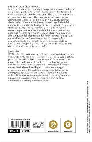 Breve storia dell'Europa. Le origini, gli eventi e i personaggi - John Hirst - Libro Bompiani 2017, Storia paperback | Libraccio.it