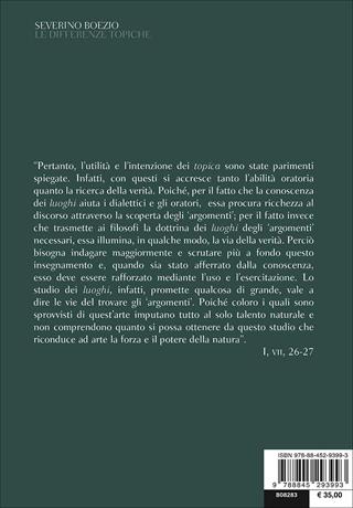 Le differenze topiche. Testo latino a fronte - Severino Boezio - Libro Bompiani 2017, Il pensiero occidentale | Libraccio.it