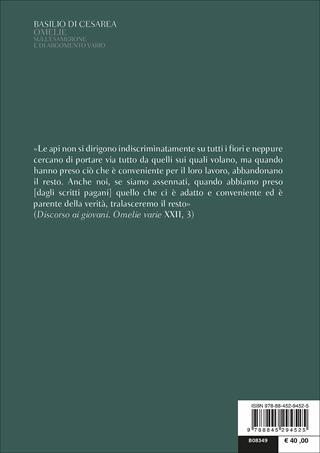 Omelie sull’Esamerone e di argomento vario. Testo greco a fronte - Basilio (san) - Libro Bompiani 2017, Il pensiero occidentale | Libraccio.it