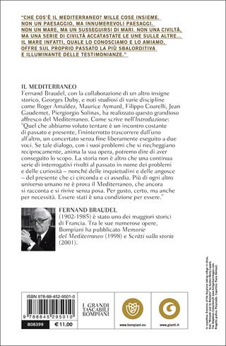 Il mediterraneo. Lo spazio, la storia, gli uomini, le tradizioni - Fernand Braudel - Libro Bompiani 2017, Tascabili. Saggi | Libraccio.it