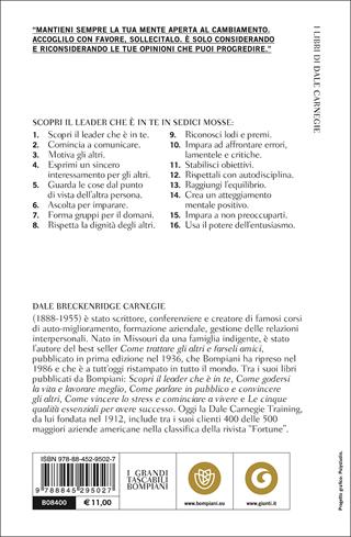 Scopri il leader che è in te - Dale Carnegie - Libro Bompiani 2017, Tascabili. Saggi | Libraccio.it