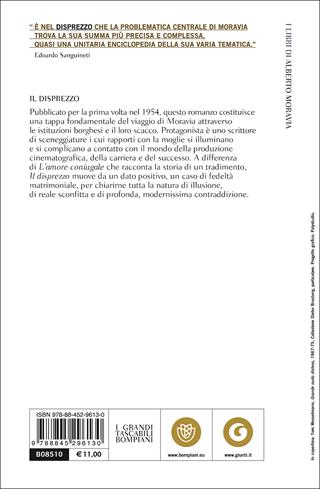 Il disprezzo - Alberto Moravia - Libro Bompiani 2017, Tascabili narrativa | Libraccio.it