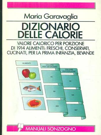 Dizionario delle calorie - Maria Garavaglia - Libro Sonzogno 1995, Guide e manuali varia | Libraccio.it