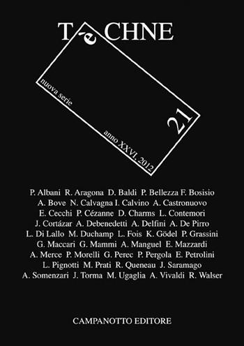 Téchne. Vol. 21  - Libro Campanotto 2012 | Libraccio.it