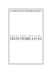 Ogni fiore lo sa