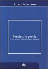 Pensiero e parola. Forme razionali nella filosofia del linguaggio