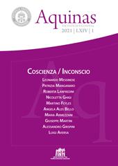 Aquinas. Rivista internazionale di filosofia (2021). Vol. 1: Coscienza/Inconscio
