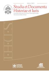 Studia et documenta historiae et iuris (2025). Vol. 91