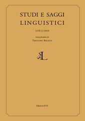 Studi e saggi linguistici (2019). Vol. 1