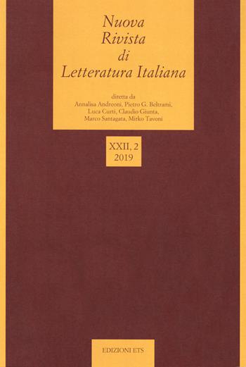 Nuova rivista di letteratura italiana (2019). Vol. 2  - Libro Edizioni ETS 2020, Biblioteca dei volgarizzamenti | Libraccio.it