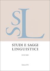 Studi e saggi linguistici (2022). Vol. 2