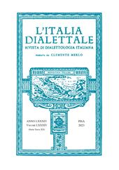 L'Italia dialettale. Rivista di dialettologia italiana (2023). Vol. 84
