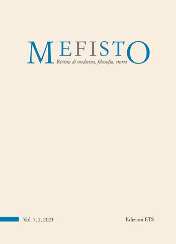 Mefisto. Rivista di medicina, filosofia, storia (2023). Vol. 7/2  - Libro Edizioni ETS 2024 | Libraccio.it