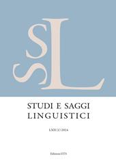 Studi e saggi linguistici (2024). Vol. 1