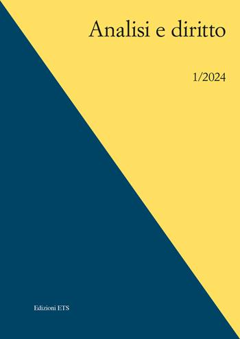 Analisi e diritto (2024). Ediz. bilingue. Vol. 1  - Libro Edizioni ETS 2024 | Libraccio.it