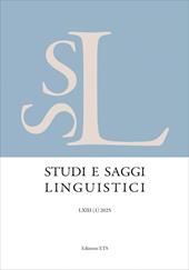 Studi e saggi linguistici (2025). Vol. 1
