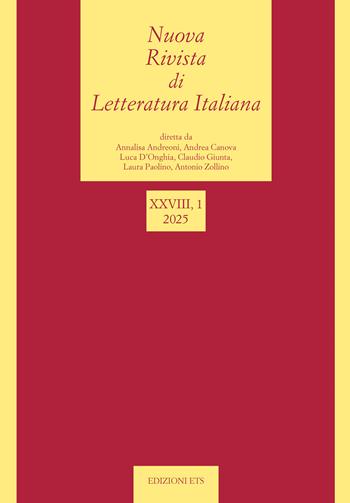 Nuova rivista di letteratura italiana (2025). Vol. 1  - Libro Edizioni ETS 2026 | Libraccio.it