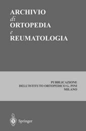 Archivio di ortopedia e reumatologia. Volume speciale