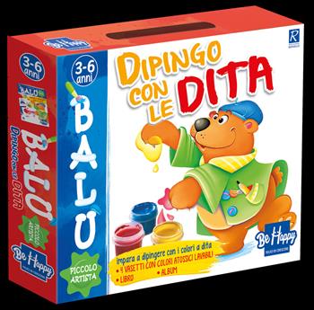 Dipingo con le dita. Balù piccolo artista. Ediz. a colori. Con Prodotti vari - Roberta Pugnaloni - Libro Be Happy 2022 | Libraccio.it