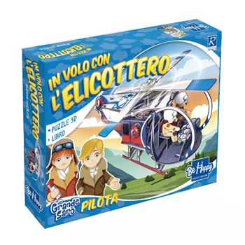 In volo con l'elicottero. Da grande sarò. Con puzzle 3D - Gabriella Santini - Libro Be Happy 2023 | Libraccio.it