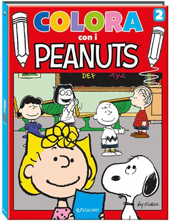 Colora con i Peanuts. Ediz. illustrata. Vol. 1: Blu  - Libro Edicart 2025, Peanuts | Libraccio.it