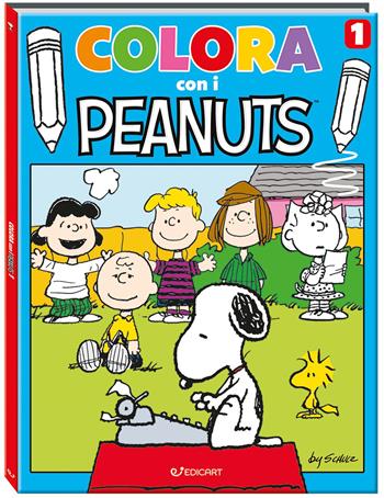 Colora con i Peanuts. Ediz. illustrata. Vol. 2: Rosso  - Libro Edicart 2025, Peanuts | Libraccio.it