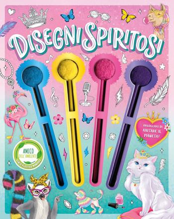 Disegni spiritosi. Ediz. illustrata. Con 4 matite colorate con pompon  - Libro EL 2024, Libri attivi | Libraccio.it