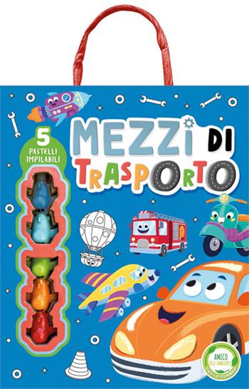 Mezzi di trasporto. Ediz. illustrata. Con 5 pastelli colorati  - Libro EL 2025, Libri attivi | Libraccio.it