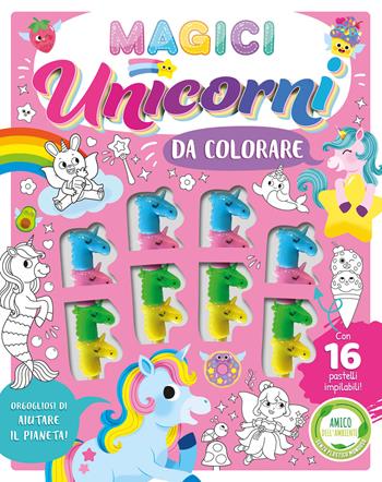 Magici unicorni da colorare. Ediz. illustrata. Con 16 pastelli impilabili  - Libro EL 2026, Libri attivi | Libraccio.it