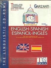TG Quick versione 3.5. Traduttore Garzanti inglese-spagnolo, spagnolo-inglese. CD-ROM