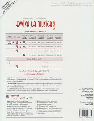 Evviva la musica. Vol. A-B-Quaderno delle competenze. Con e-book. Con espansione online - C. Galli, M. Fasoli - Libro Poseidonia Scuola 2014 | Libraccio.it